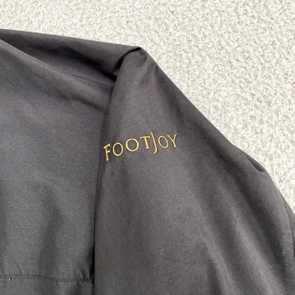 FootJoy FJ Jacket Mens XL Black Pullover Windbreaker Golf Golfer Performance - Picture 4 of 13